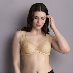 Anita Clara Beige Nude Vintage Fit Comfort Underwire Bra Size 40J DDD Cup